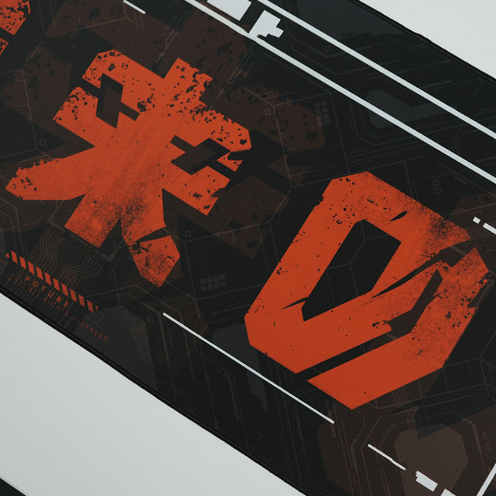 Vattentät gamingmusmatta med framtidsmotiv