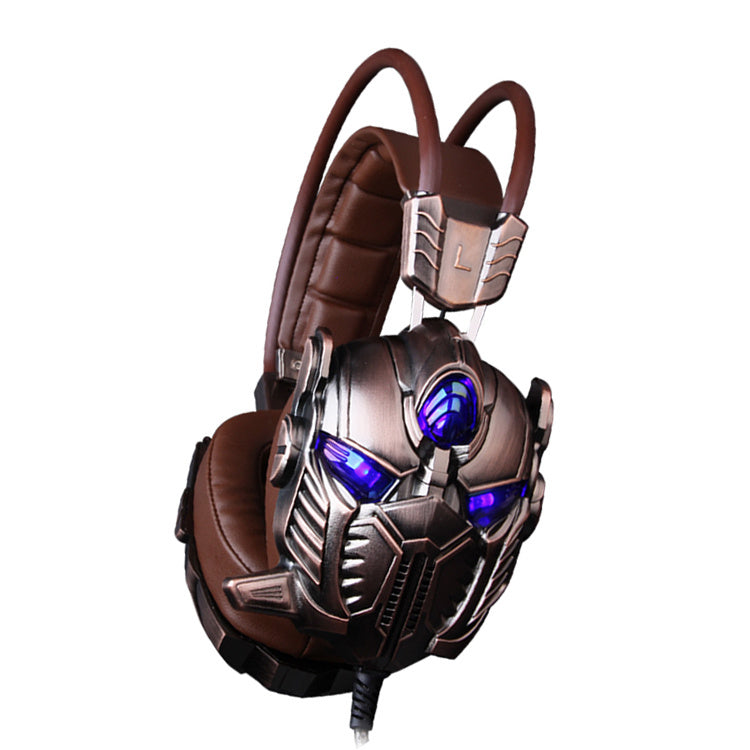 Professionellt gaming-headset med ljuseffekter