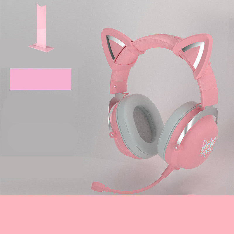 Gaming-headset med kattöron